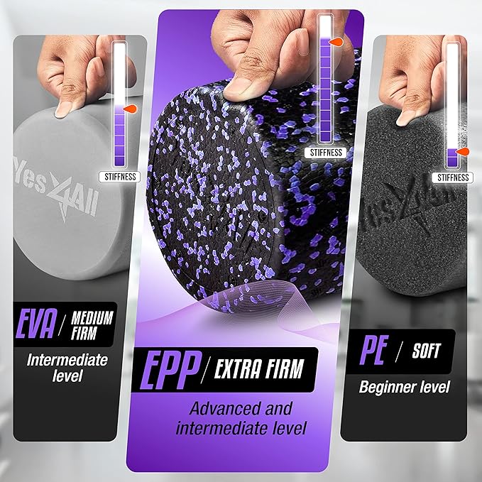 High-Density EPP Foam Roller for Deep Tissue Massage & Yoga Recovery