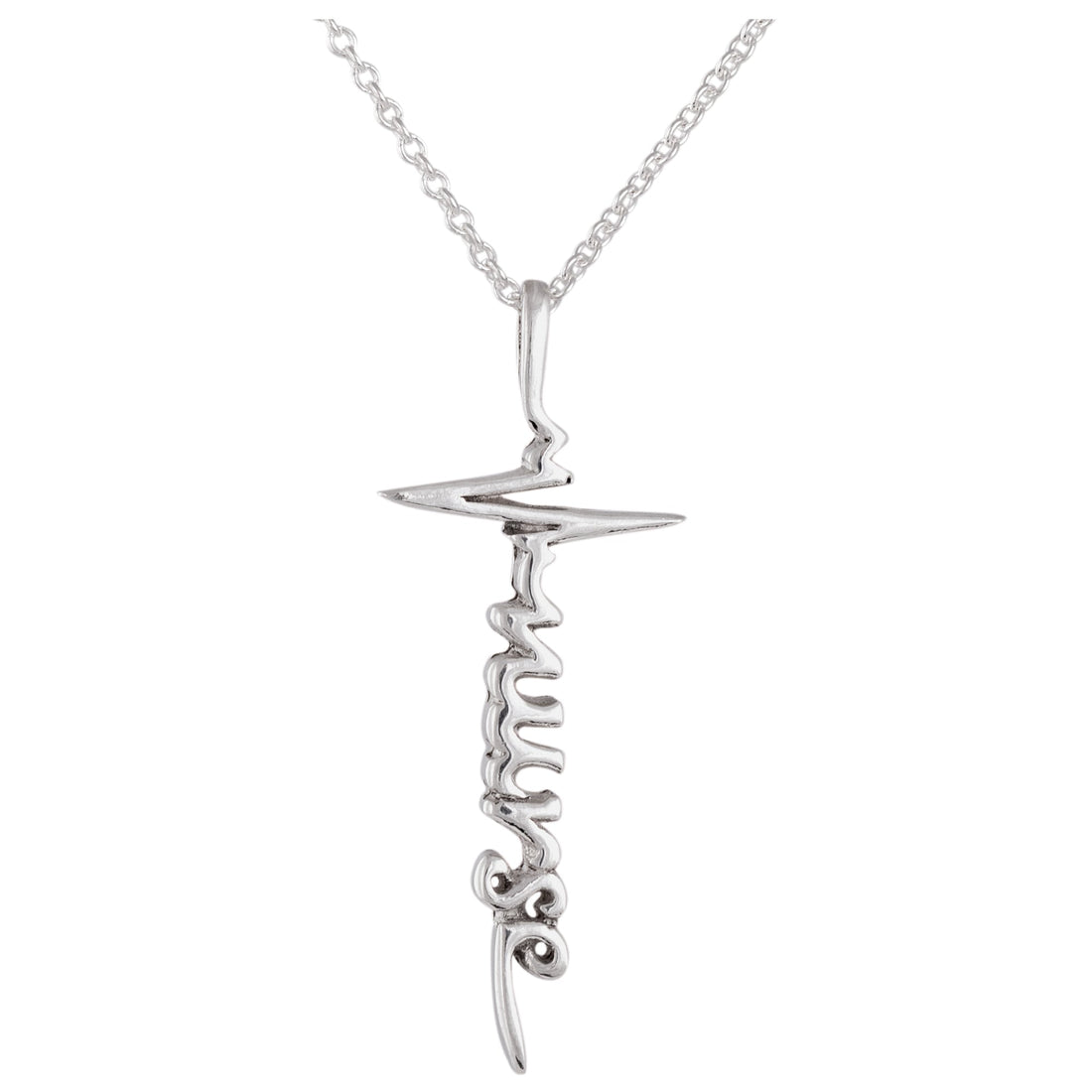 Healthcare Superhero Sterling Silver Necklace
