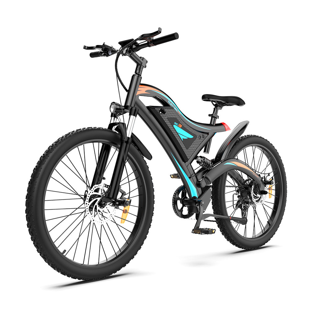 Electric Fat Tire Bike 26 Inch – 500W Rear Motor with Front Suspension