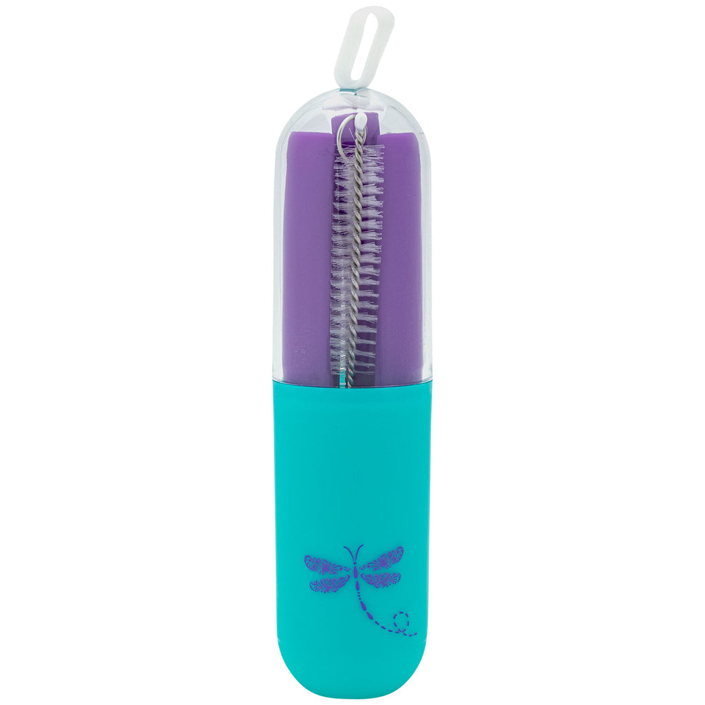 Silicone Straw Set with Brush