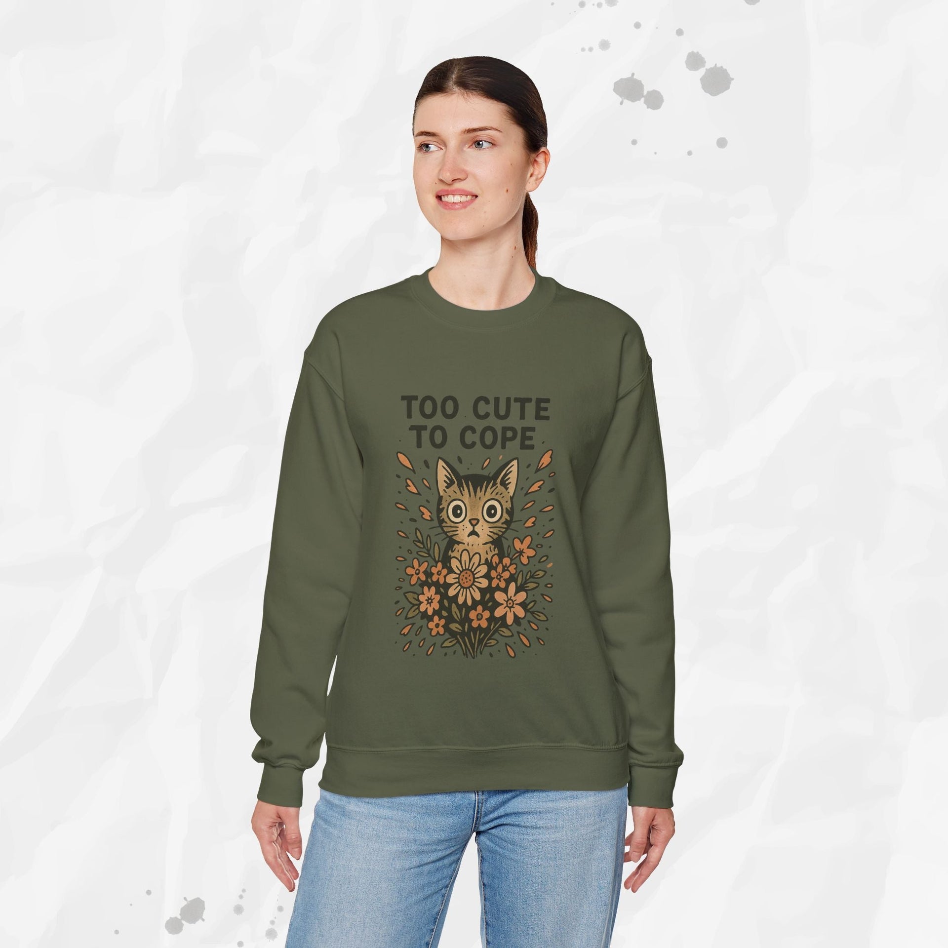 Too Cute to Cope - Crewneck Sweatshirt