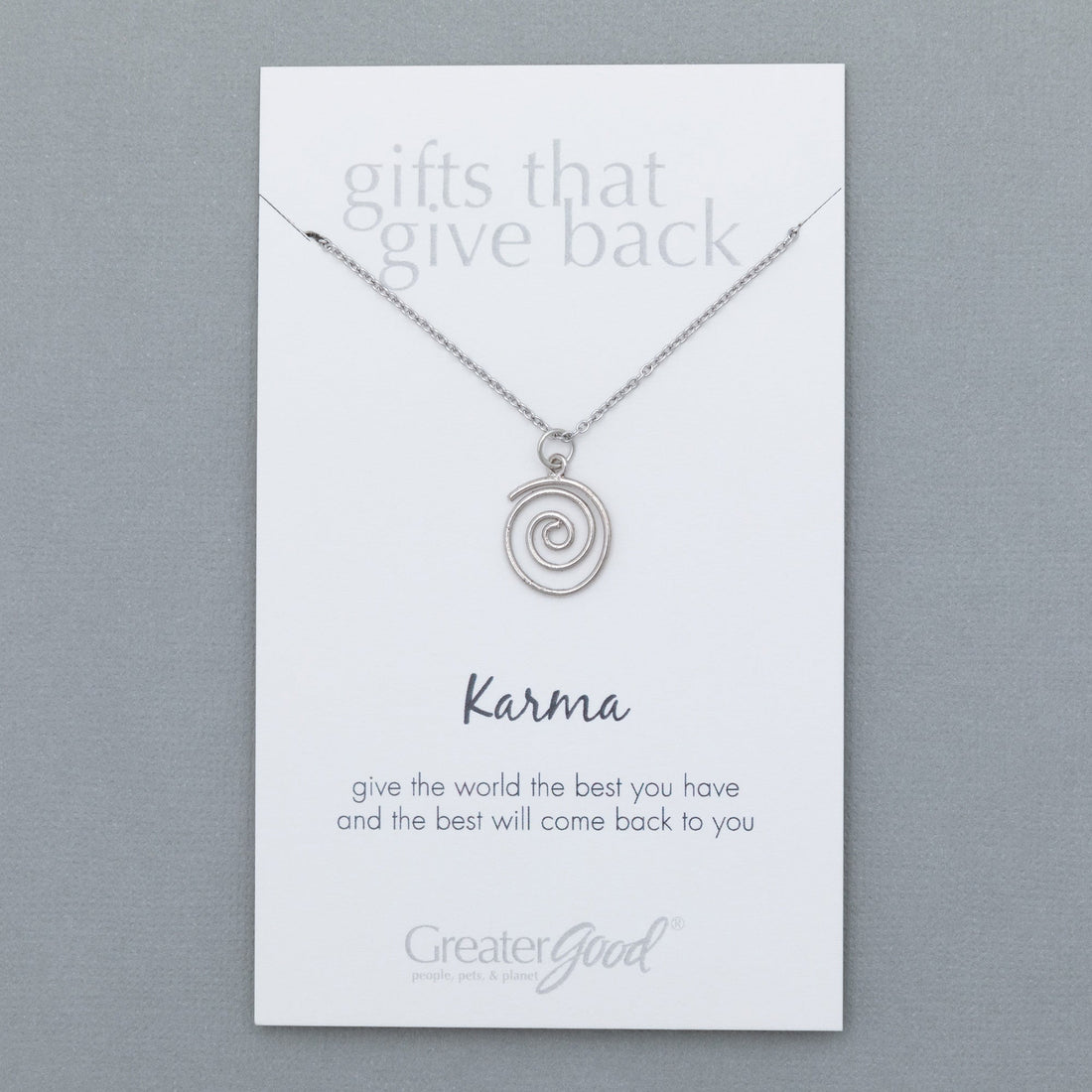 Mindfully Living Pewter Necklace