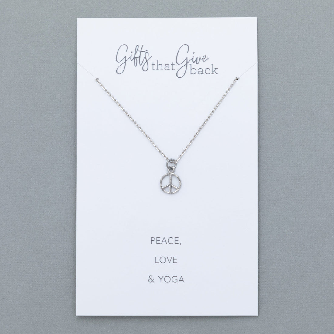 Mindfully Living Pewter Necklace