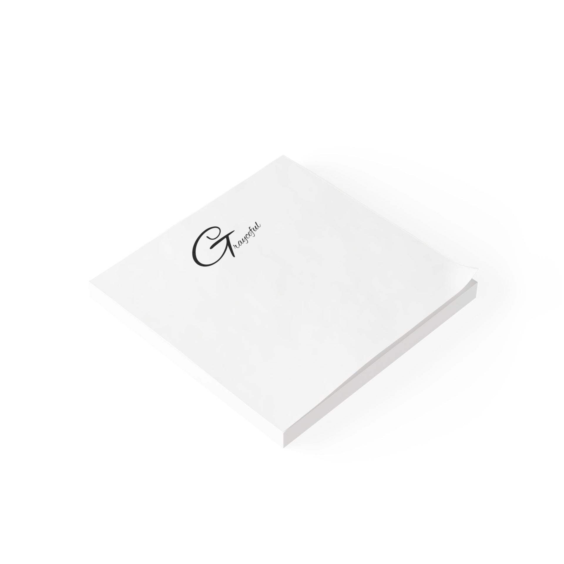 Minimalist Square Note Pads, Modern Black and White Stationery