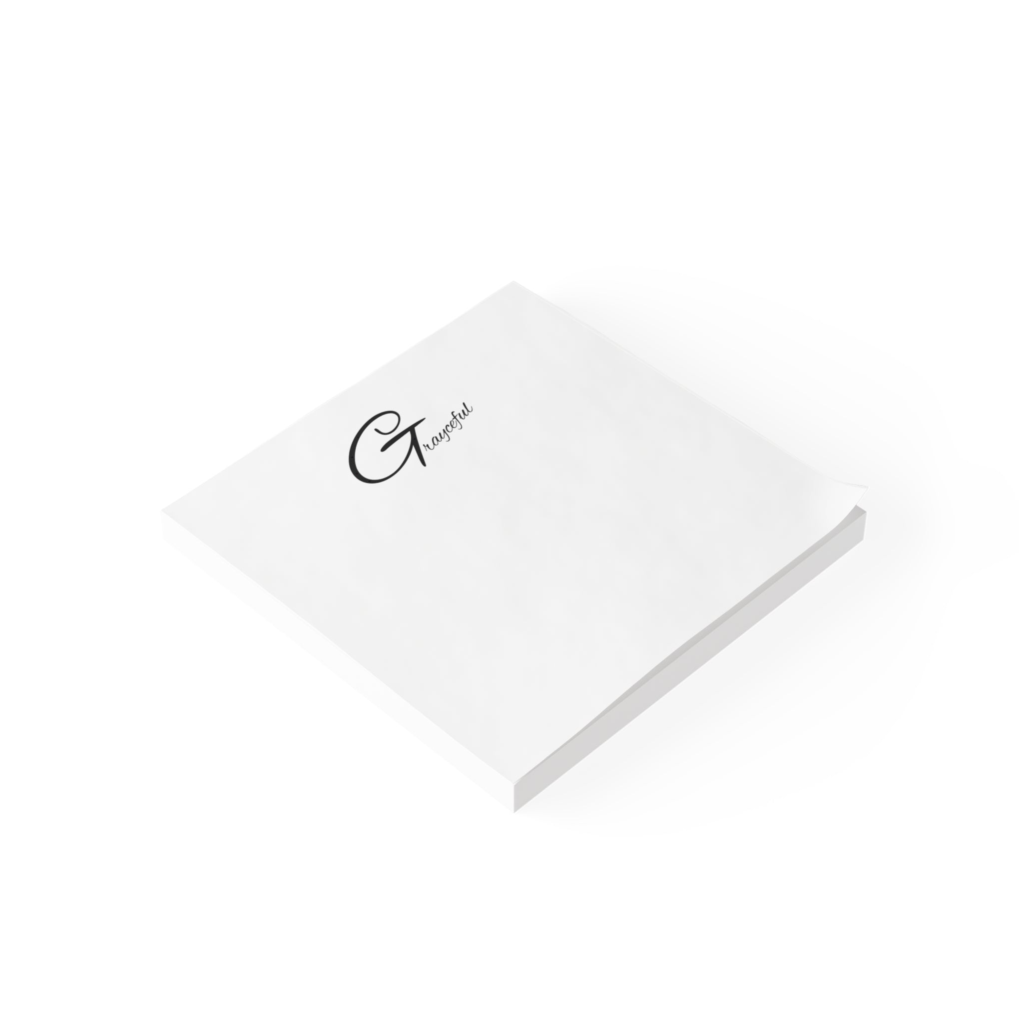 Minimalist Square Note Pads, Modern Black and White Stationery