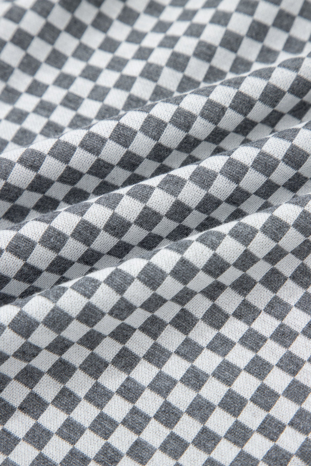 Checkerboard Drawstring Shorts with Pockets