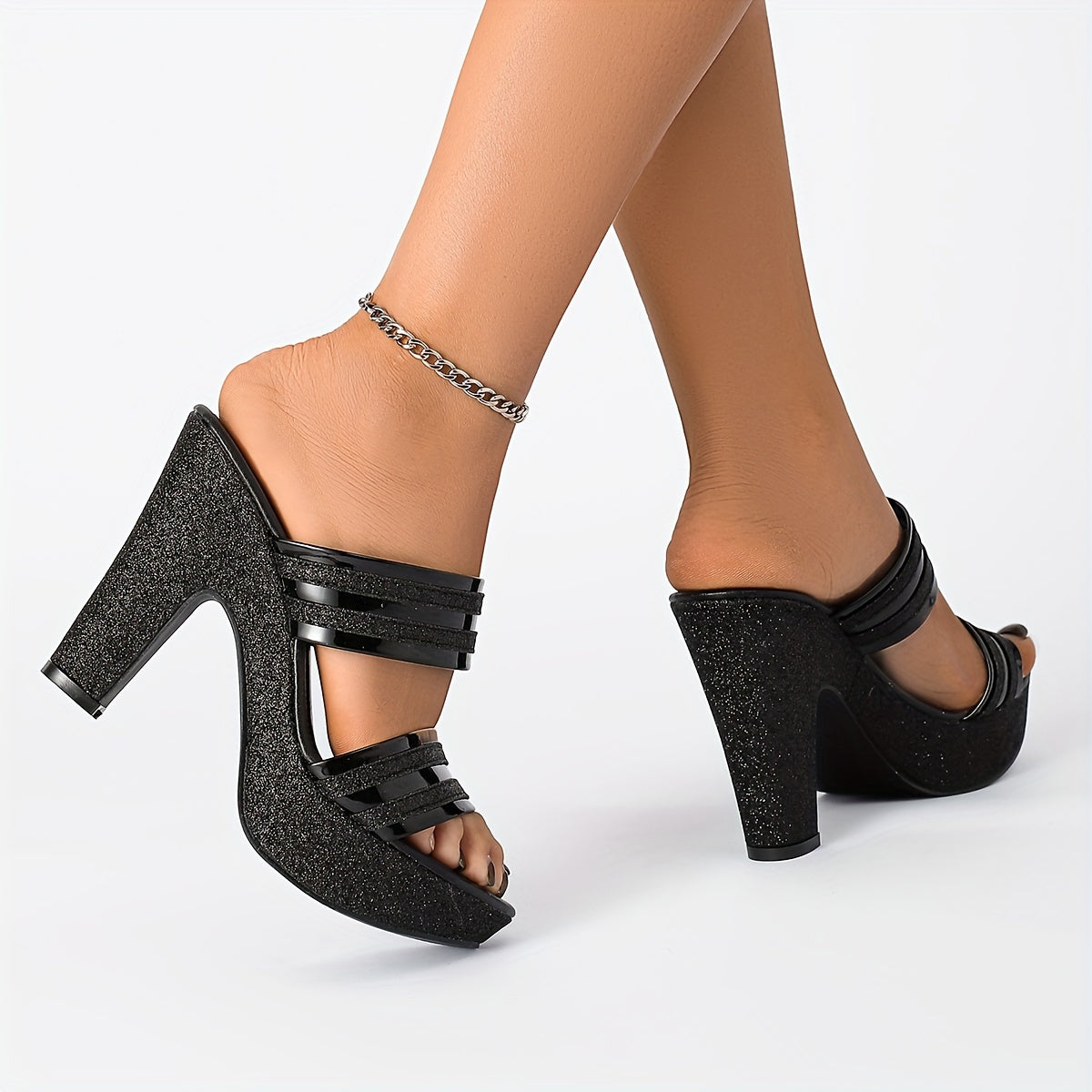 Elegant Comfort  Style Chunky Heel