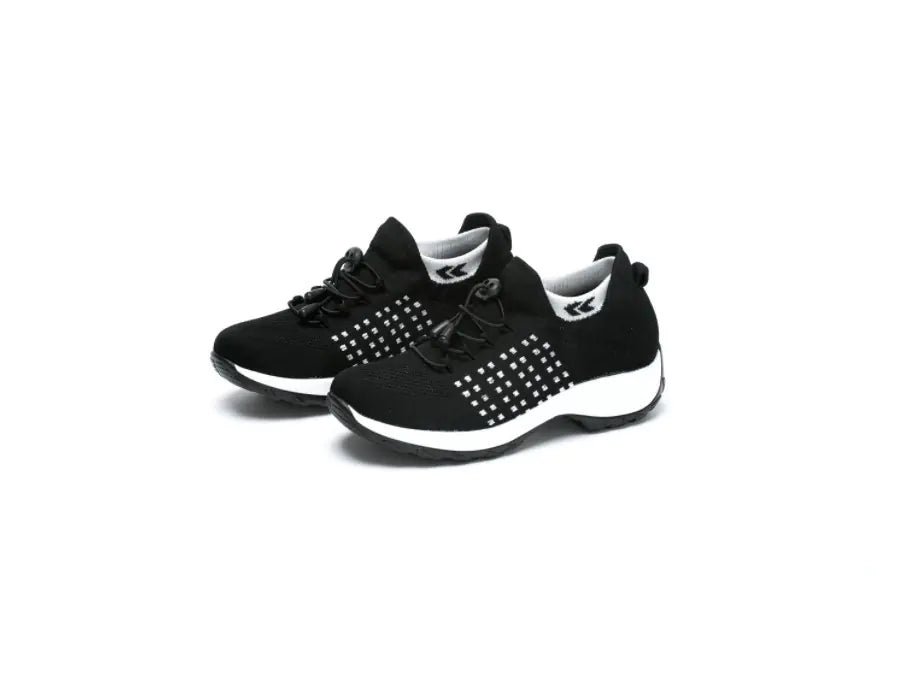 1855 Women's Knit Sneakers with Thick Wedge Sole