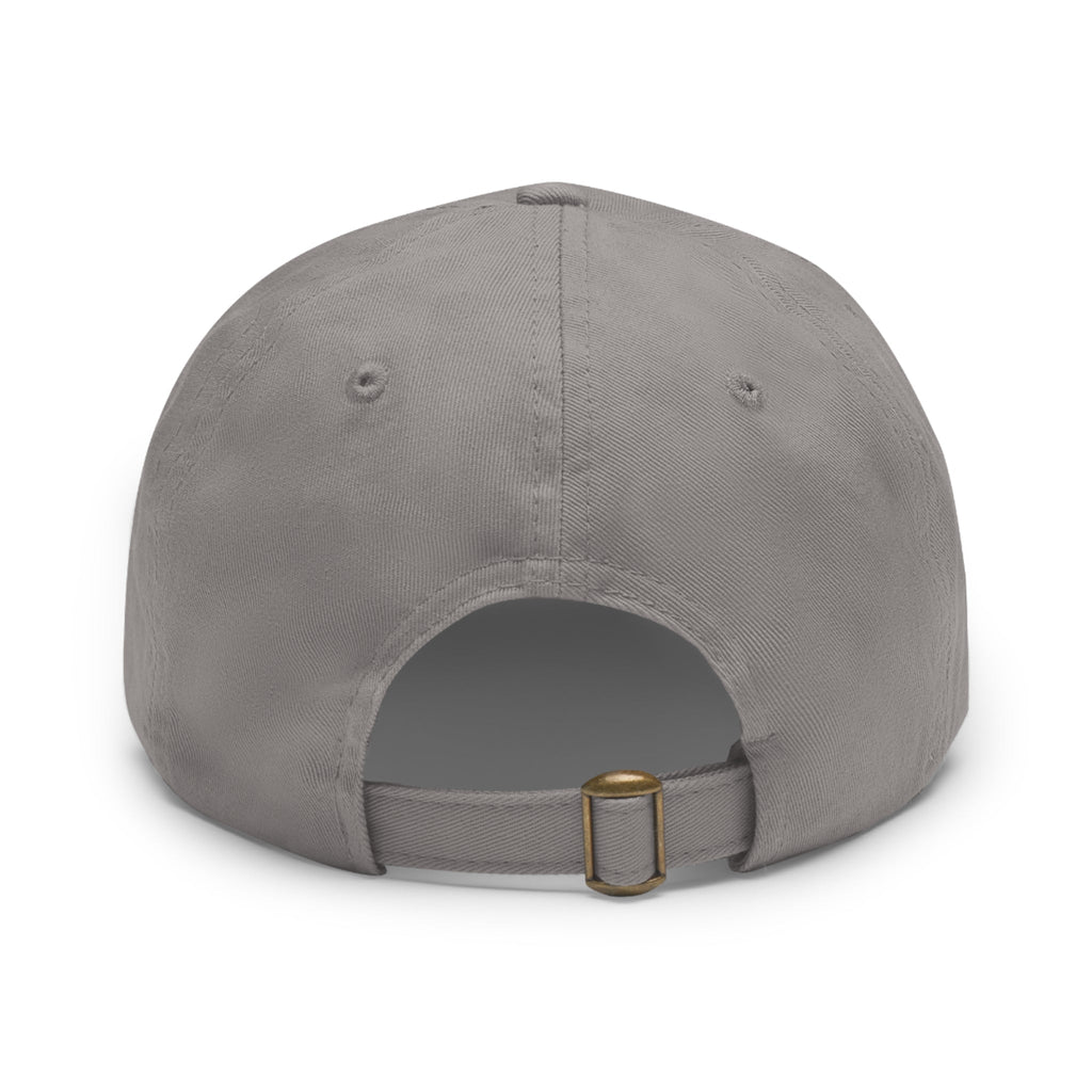 Unstructured Cotton Baseball Cap with Minimalist Leather Patch