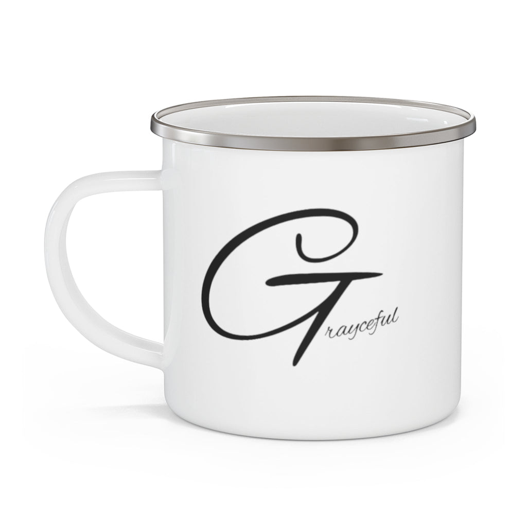 12oz Enamel Camping Mug – Durable Minimalist Outdoor Coffee Cup