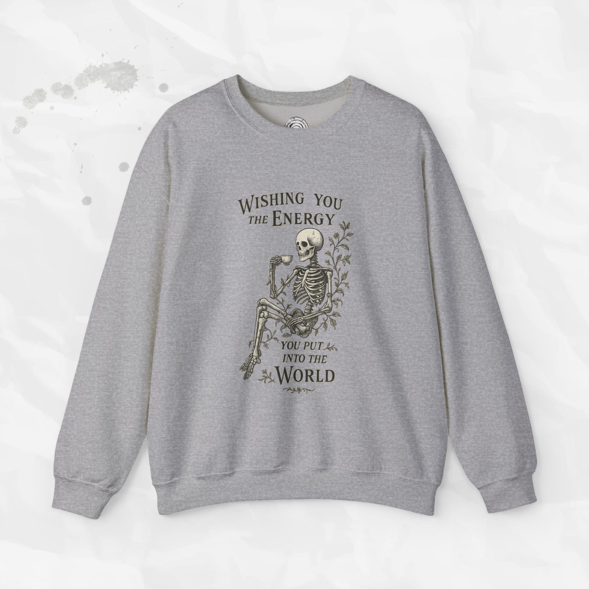 Wishing You the Energy Graphic Crewneck Sweatshirt - Image 3