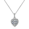 Zircon Necklace Women's Heart Shaped Full Diamond Short Clavicle Chain