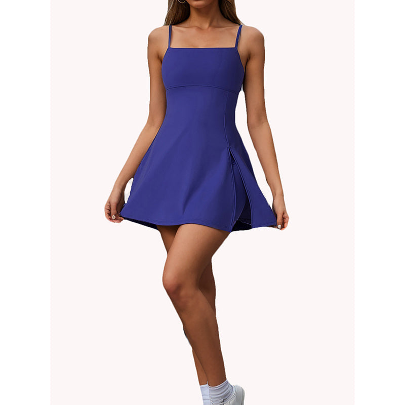Women’s Spaghetti Strap Athletic Mini Tennis Dress