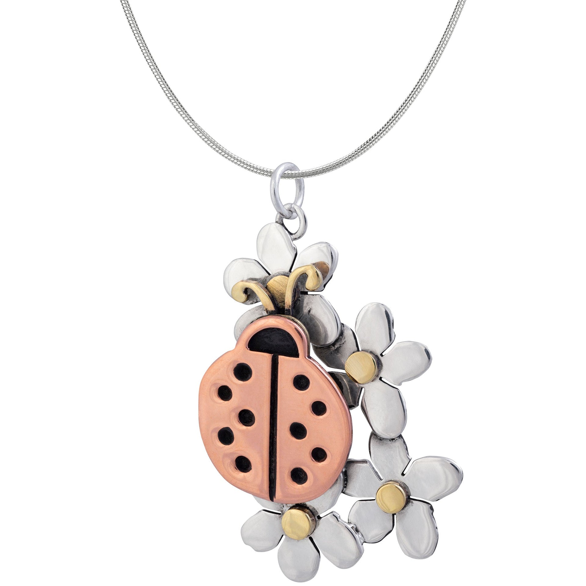Lucky Ladybug Sterling Necklace