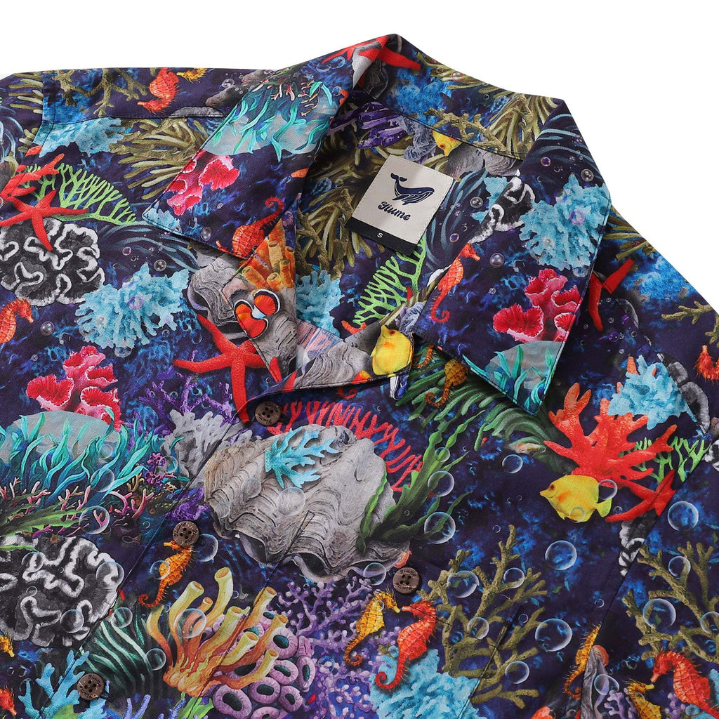 Hawaiian Shirt For Men Dream Bikini Bottom Shirt Camp Collar 100% Cotton By Yakima