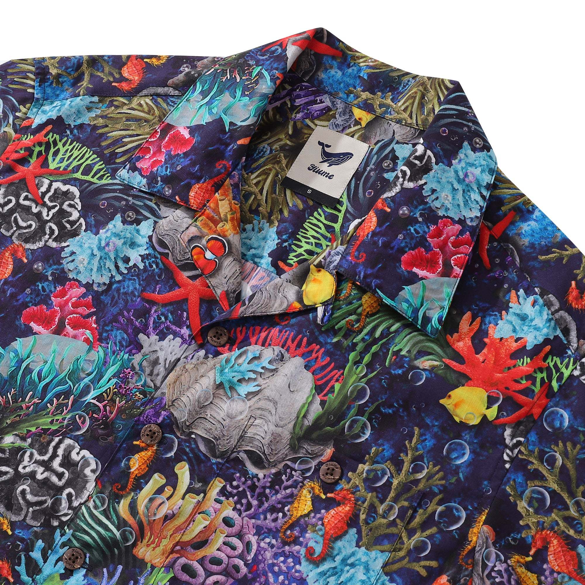 Hawaiian Shirt For Men Dream Bikini Bottom Shirt Camp Collar 100% Cotton By Yakima