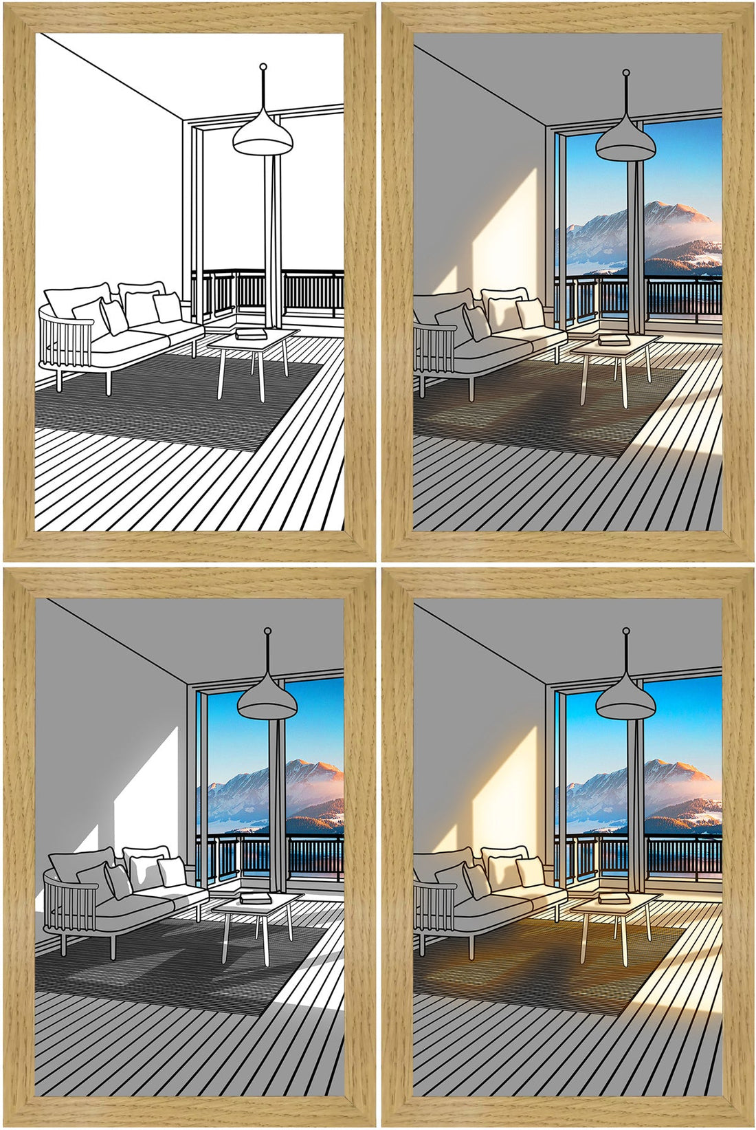 LED Decorative Light Painting: Modern Sunshine Art Night Light