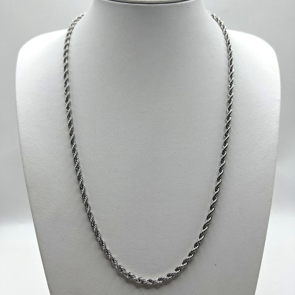 Stainless Steel Fried Dough Twists Necklace Fried Dough Twists Chain