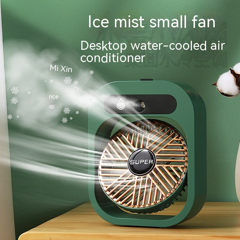 Portable USB Misting Fan & Air Cooler Humidifier - 3 Speed Desktop