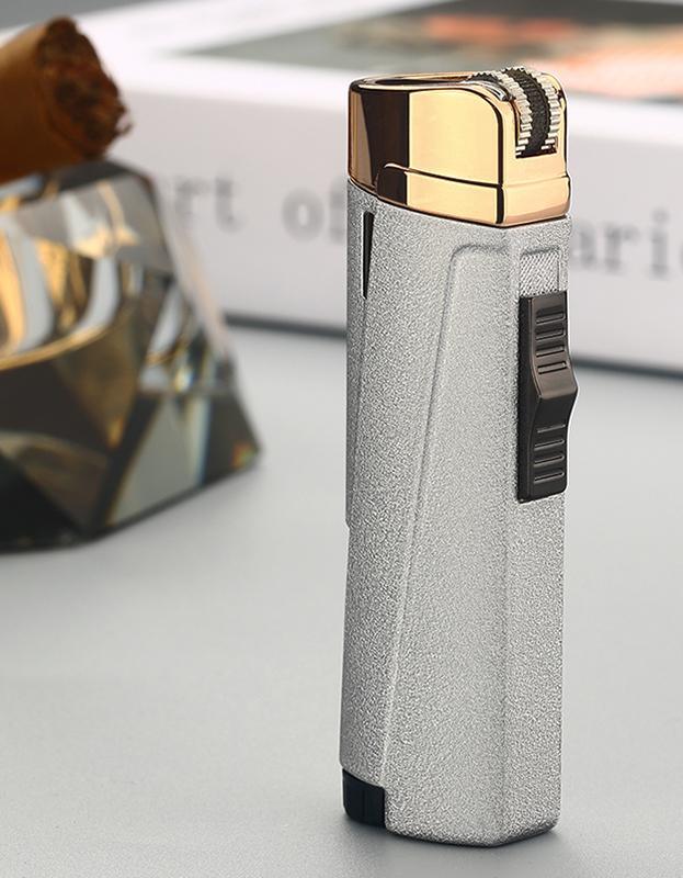 Modern Triple Jet Torch Lighter with Grinding Wheel Ignition