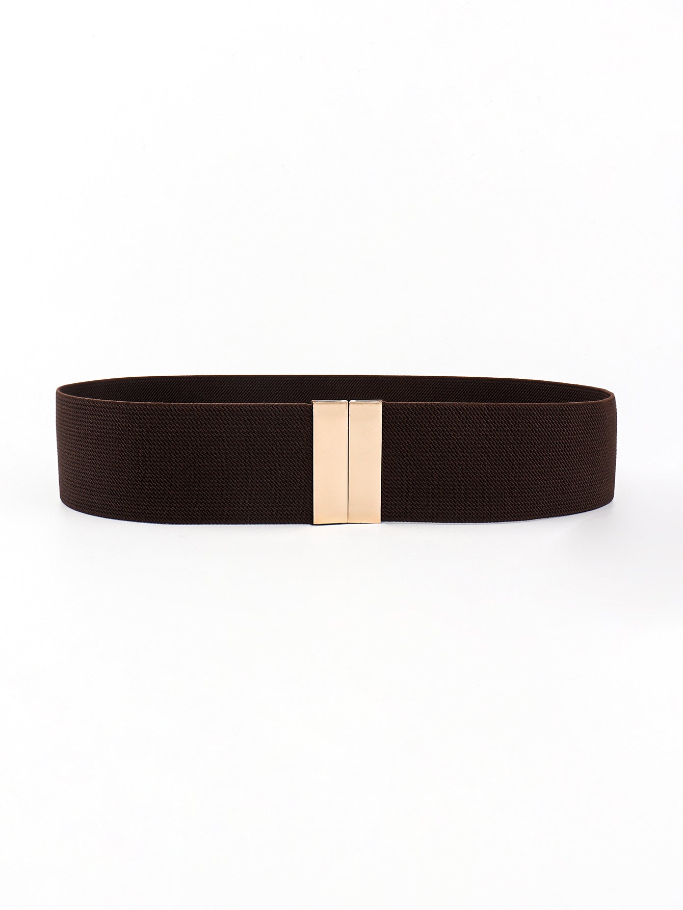 Alloy Buckle Elastic Belt - Stretch Waist Belt Women