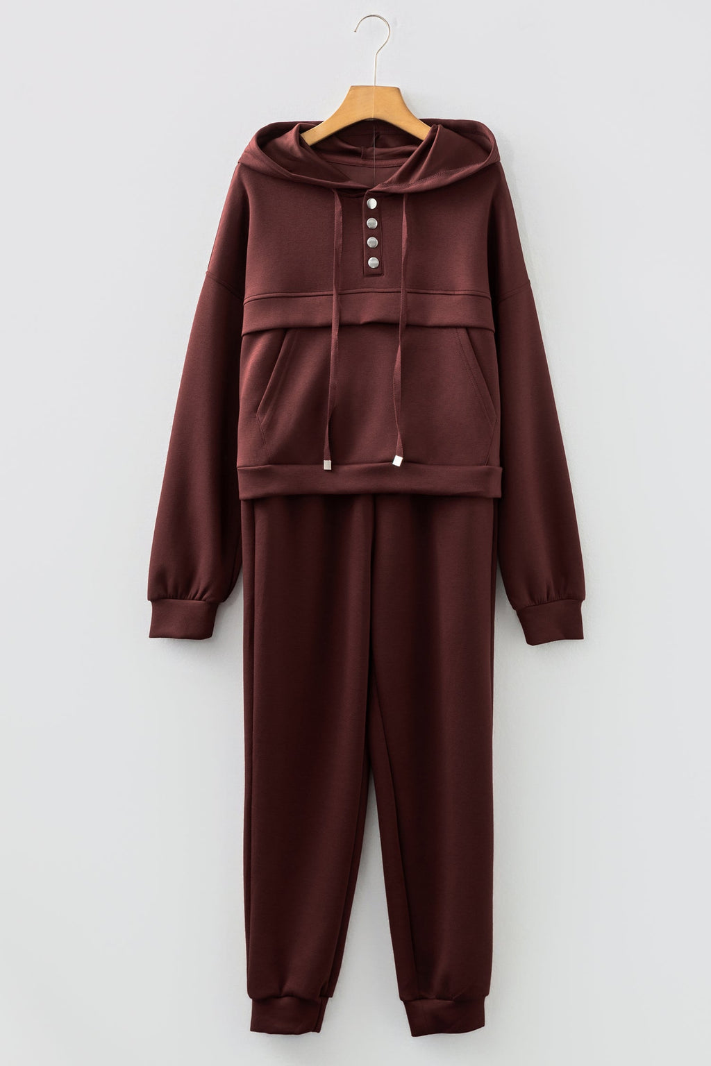 Women's Cropped Hoodie and Jogger Lounge Set - Matching 2pc Set