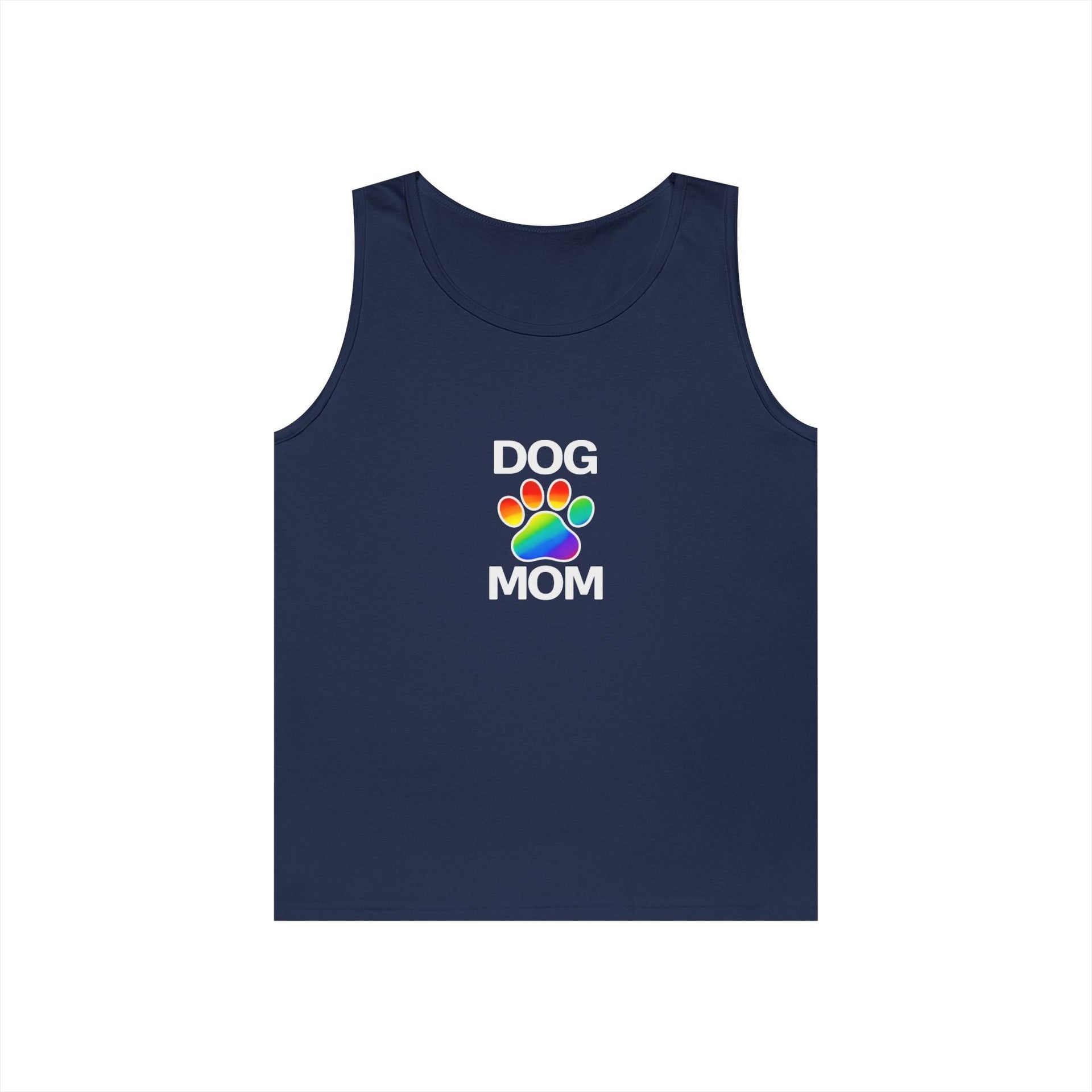 Pride Dog Mom Unisex Heavy Cotton Tank Top (9 Colors)