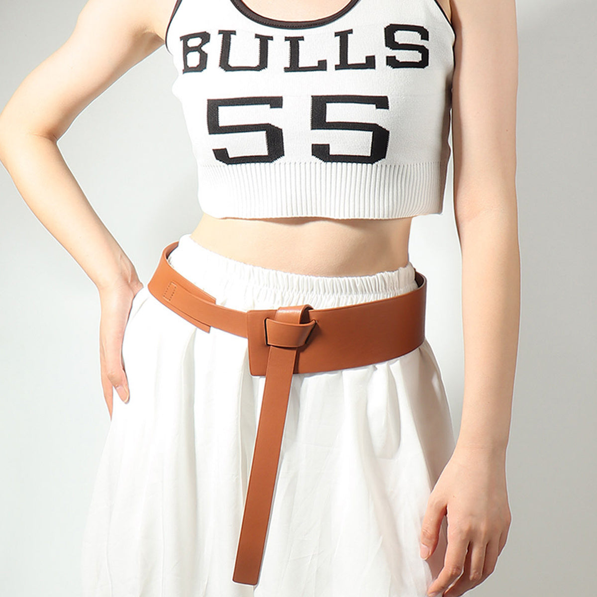 Knot Detail PU Belt for Women | Black, Tan, Cream