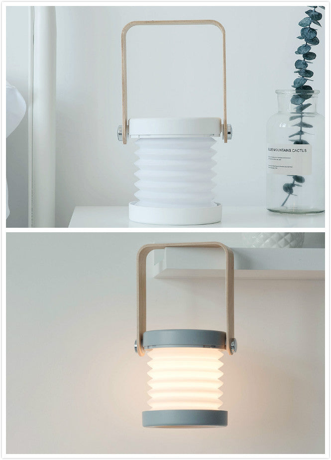 Foldable LED Lantern Lamp - Portable Touch Dimmable Reading Light