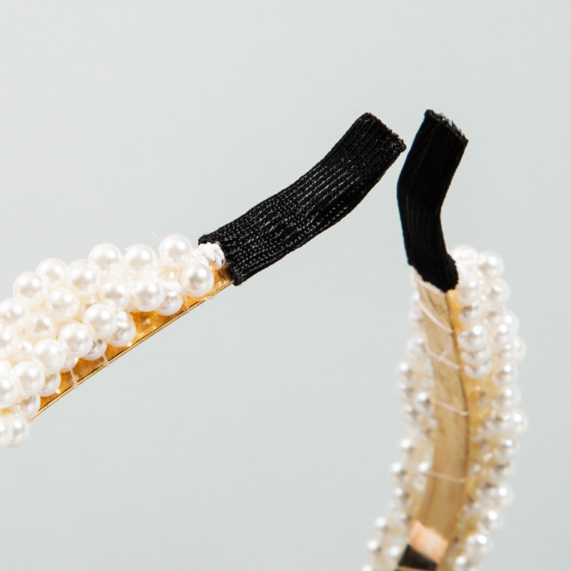 Japanese Style Pearl Headband Fairy Core Hair Hoop Elegant Accessory - Image 4