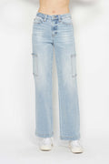 Judy Blue High Waist Straight Cargo Jeans | Utility Style