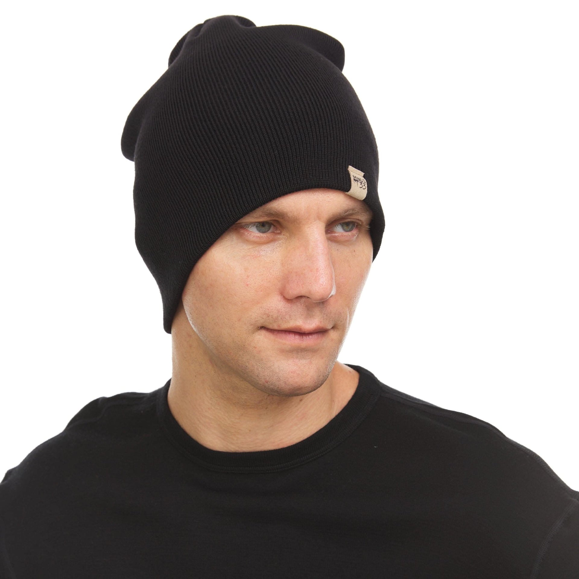 Heavyweight Merino Wool Knit Beanie for Cold Weather