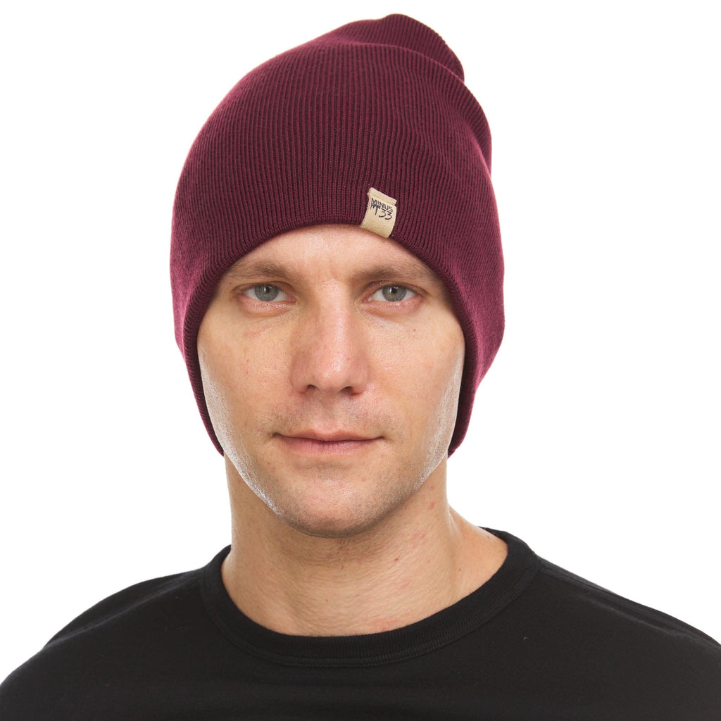 Heavyweight Merino Wool Knit Beanie for Cold Weather