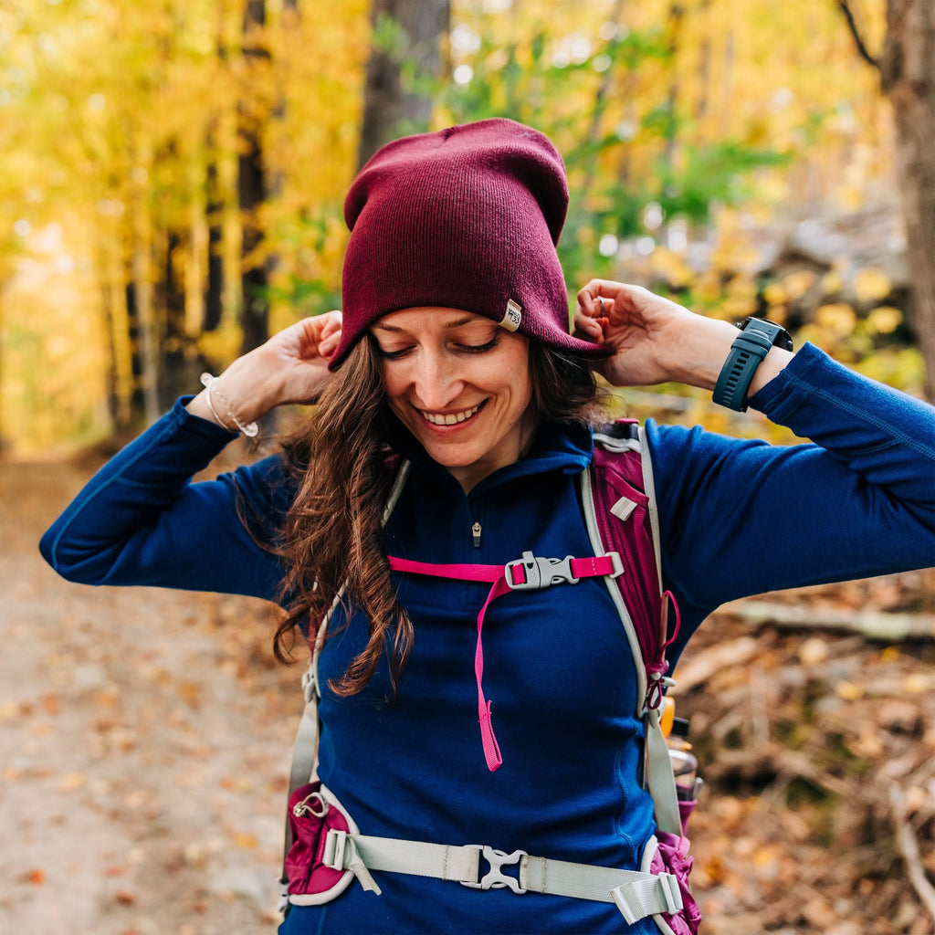 Heavyweight Merino Wool Knit Beanie for Cold Weather