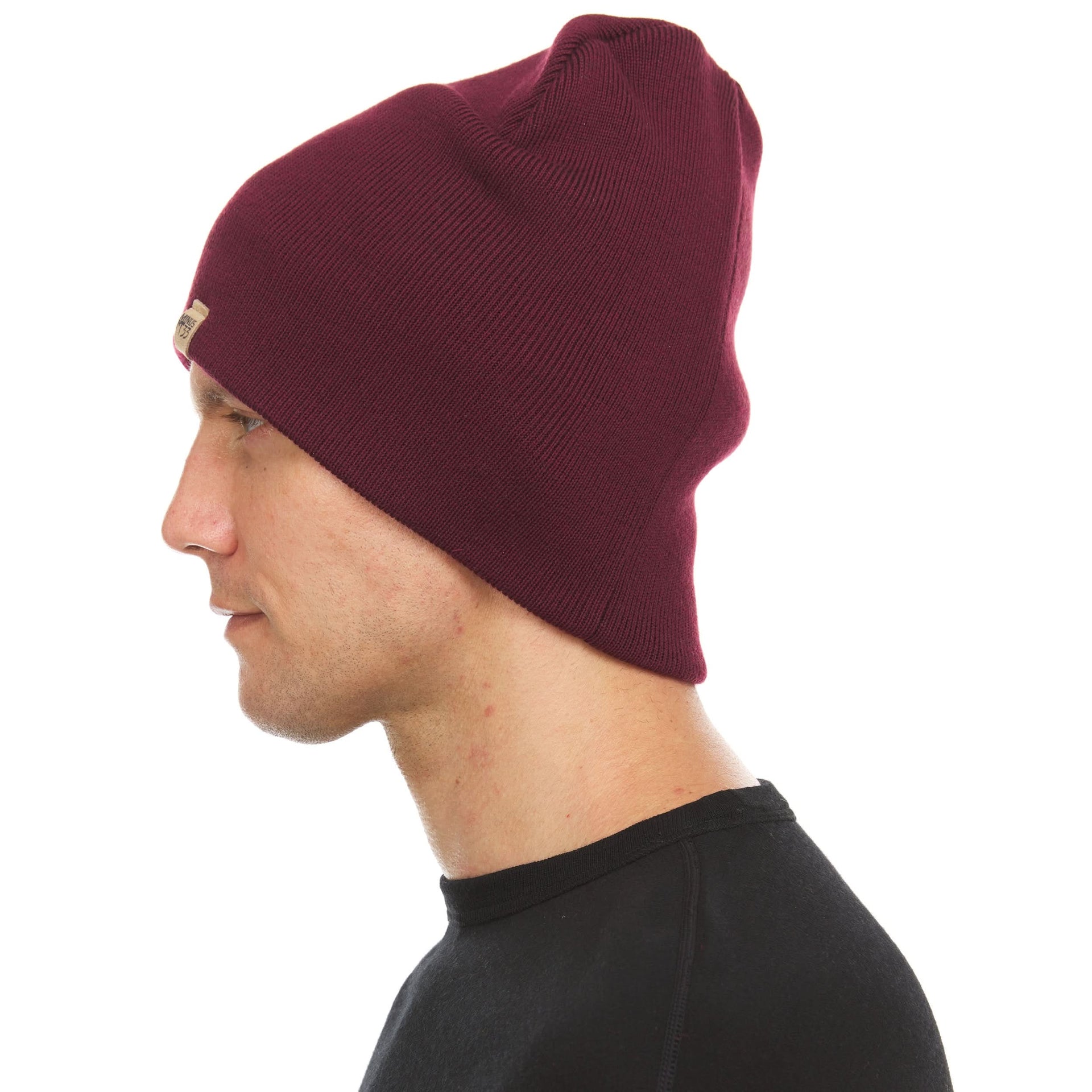 Heavyweight Merino Wool Knit Beanie for Cold Weather