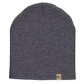 Heavyweight merino wool knit beanie for extreme cold, minimalist design in solid colors