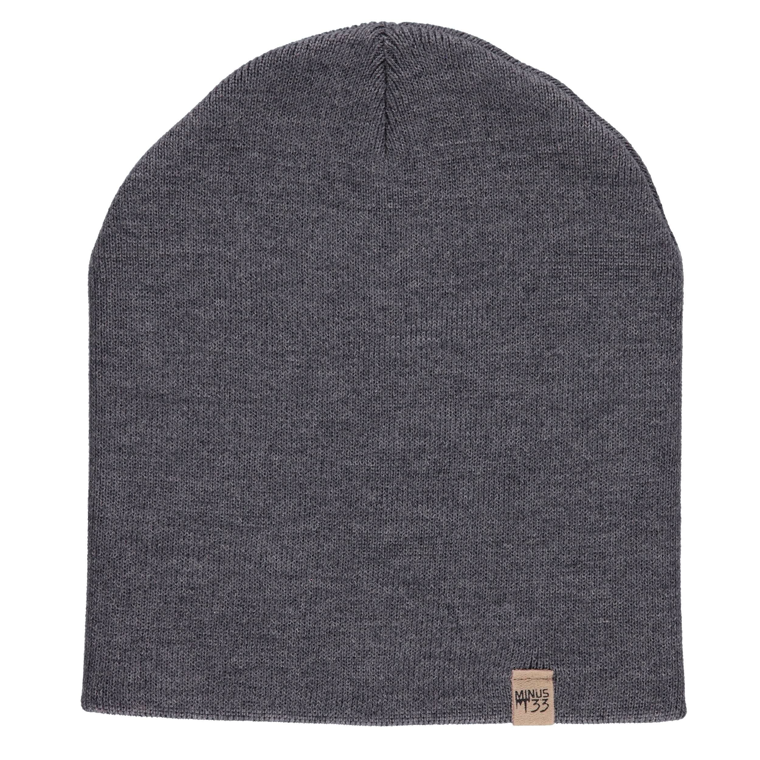 Heavyweight merino wool knit beanie for extreme cold, minimalist design in solid colors