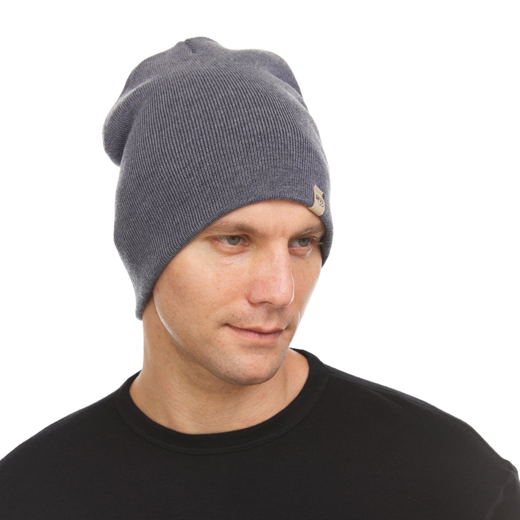 Heavyweight Merino Wool Knit Beanie for Cold Weather