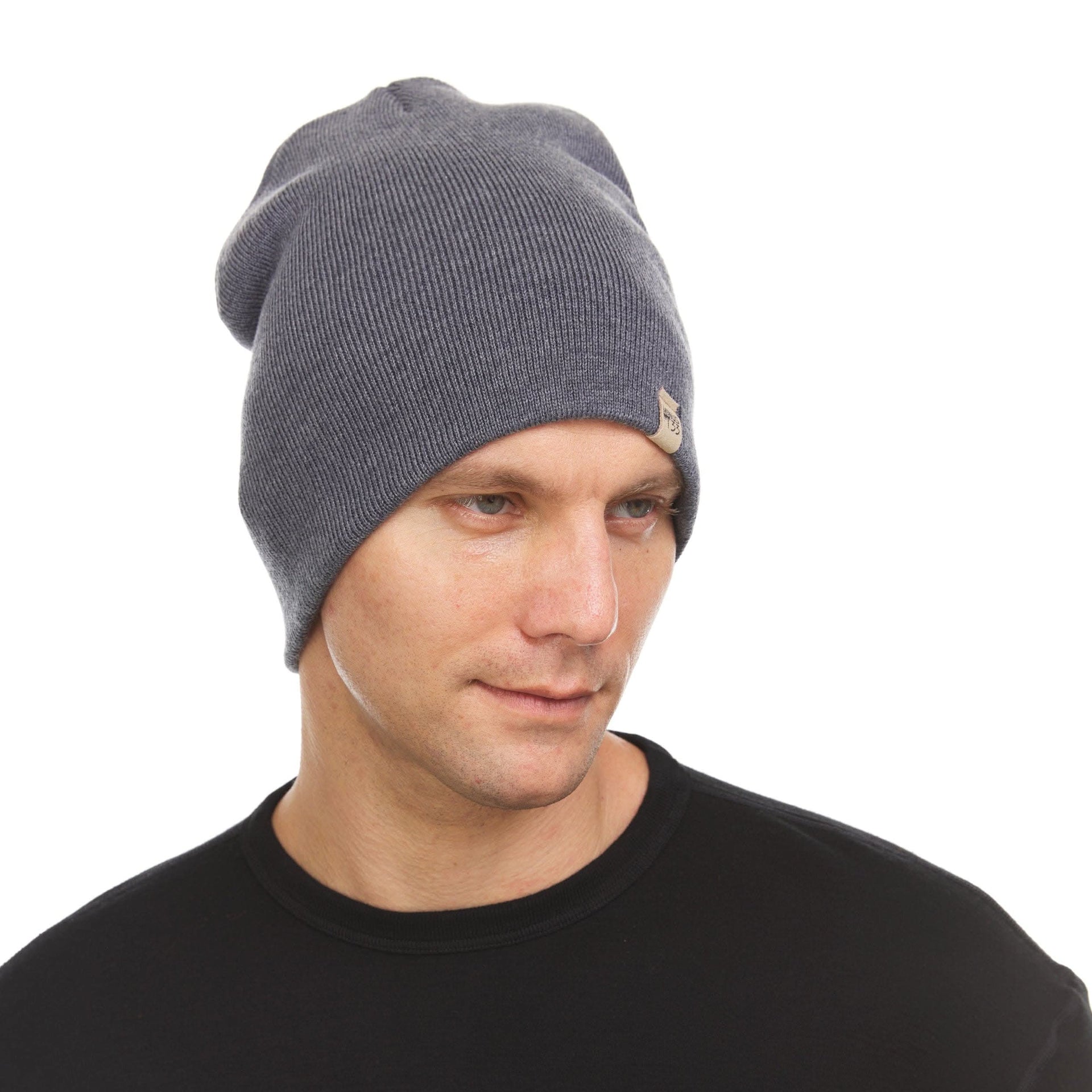 Heavyweight Merino Wool Knit Beanie for Cold Weather