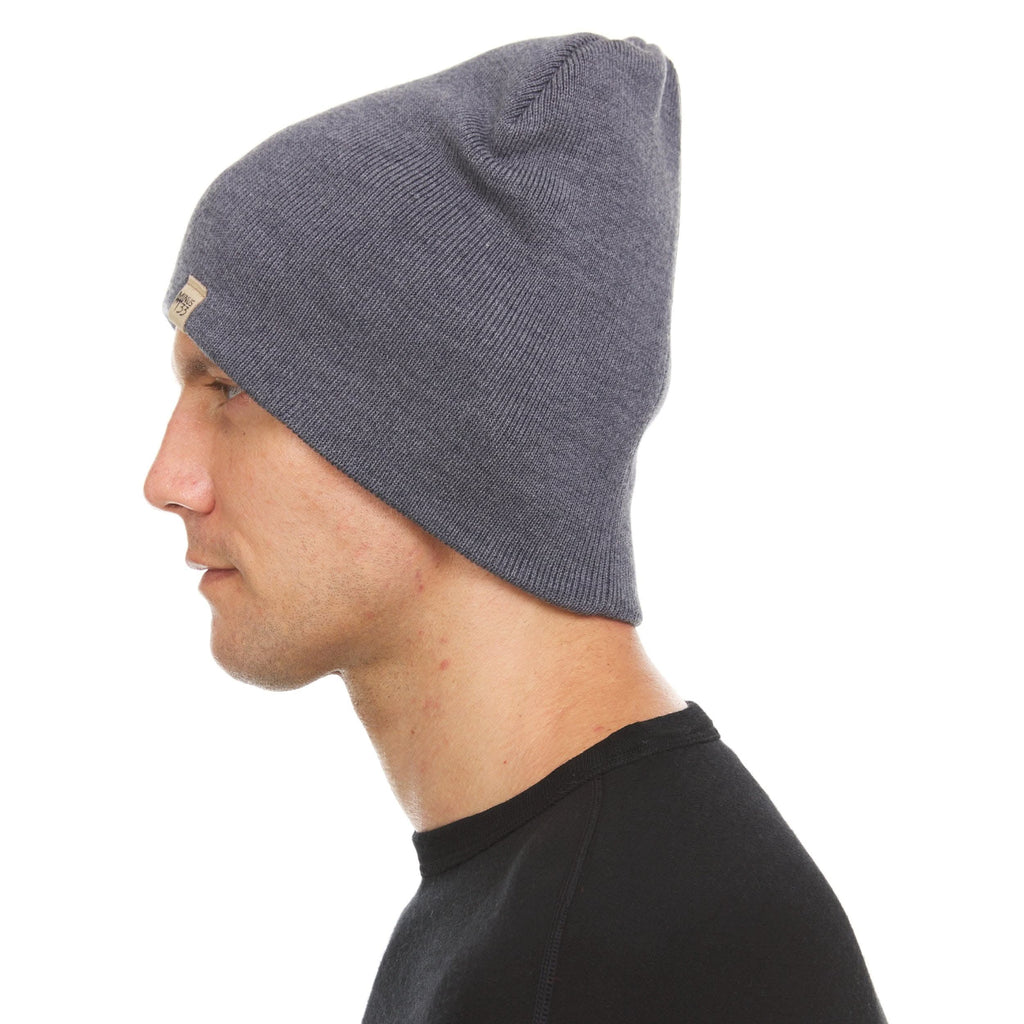 Heavyweight Merino Wool Knit Beanie for Cold Weather