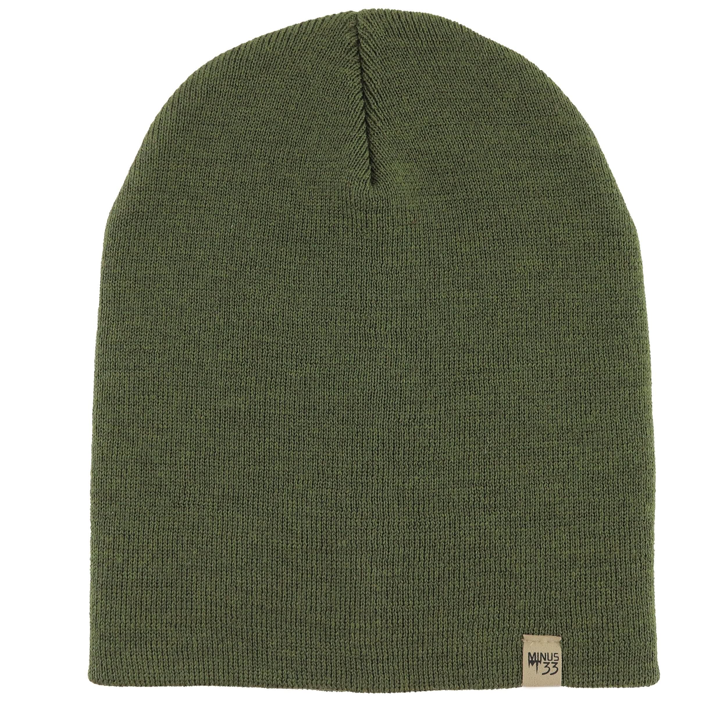 Heavyweight Merino Wool Knit Beanie for Cold Weather