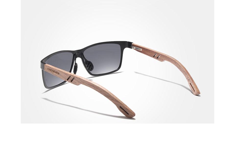 Elegant Bamboo Wood Polarized Sunglasses for Men