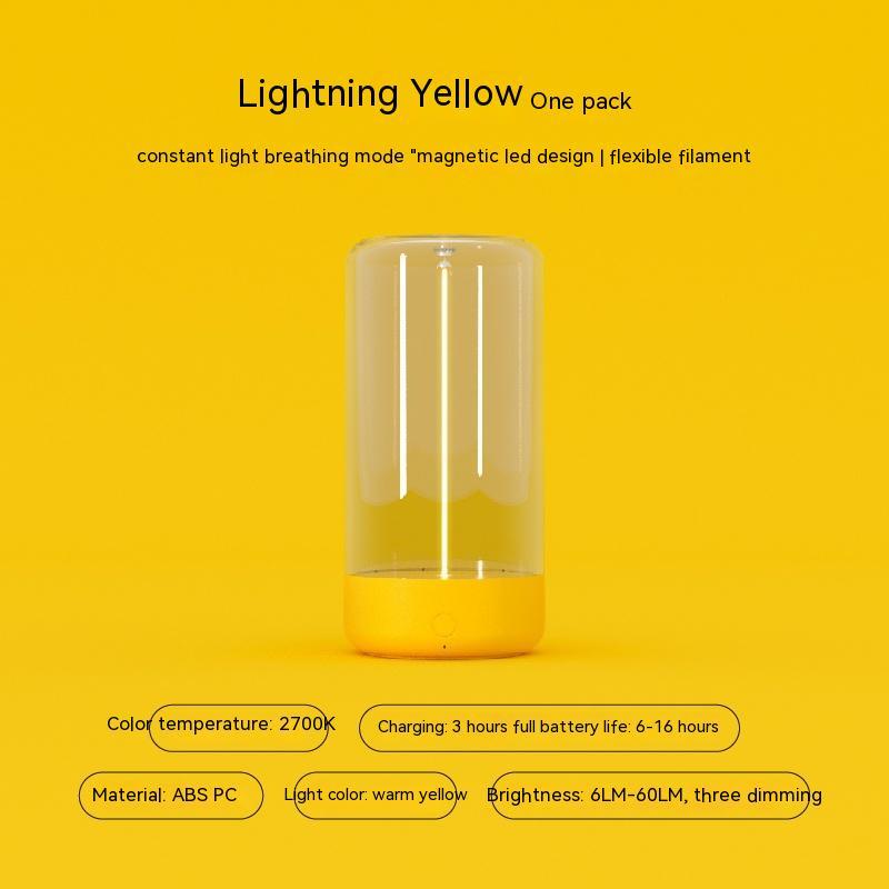 Modern Rechargeable LED Atmosphere Light - Portable Warm Glow Lamp