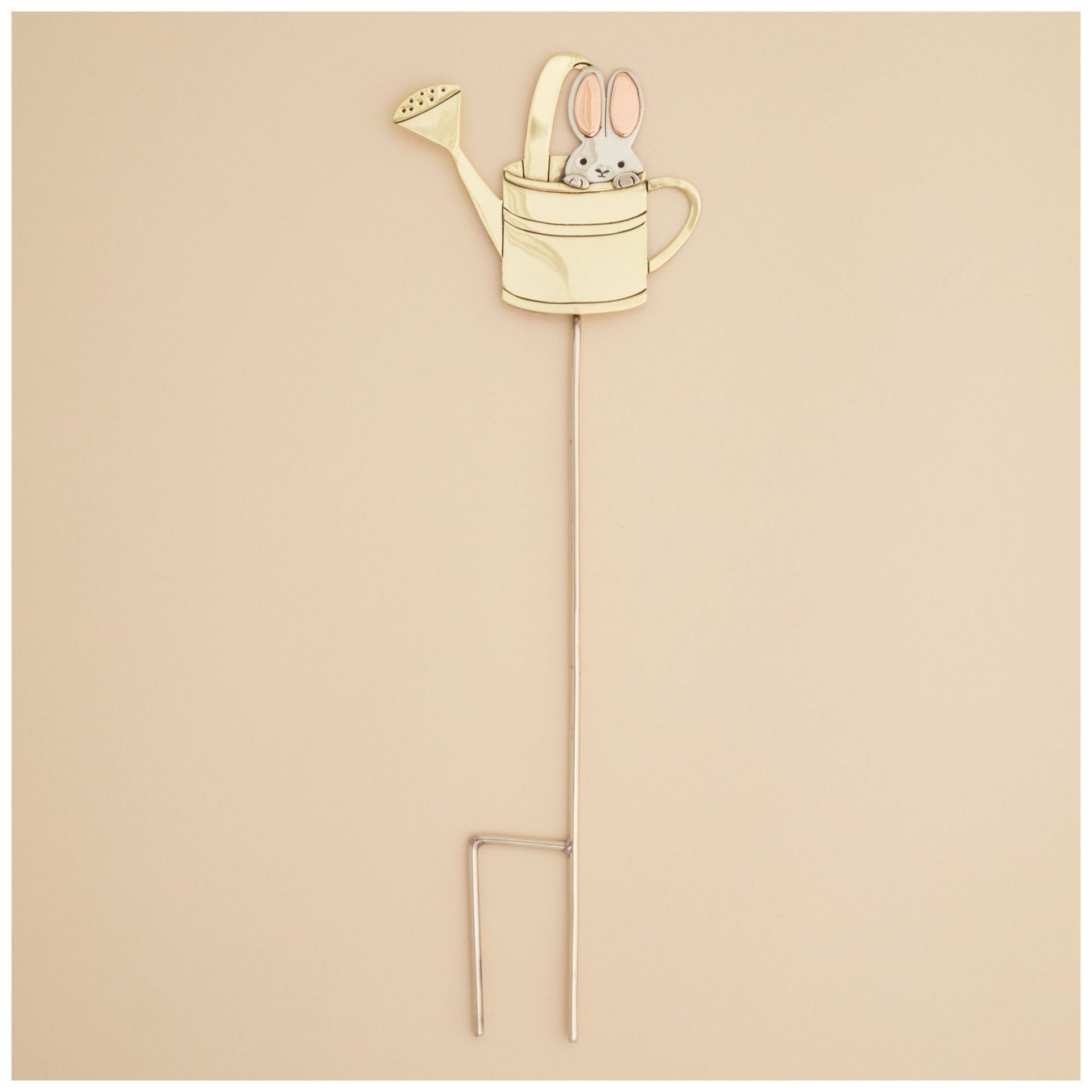 Sweet Bunnies Mixed Metal Plant Stake