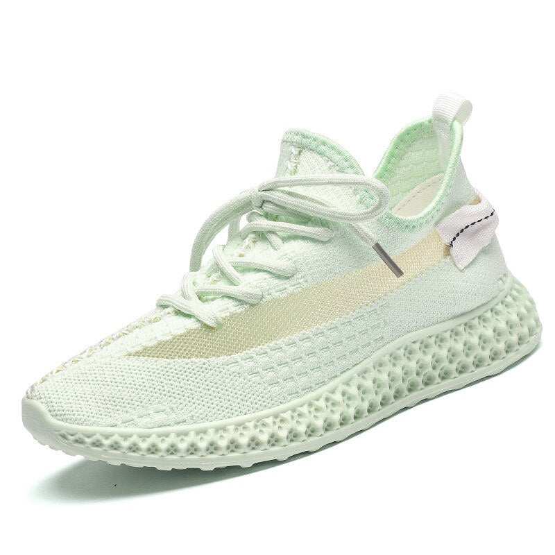 Women's Harajuku Summer Knitted Mesh Lace-Up Sneakers