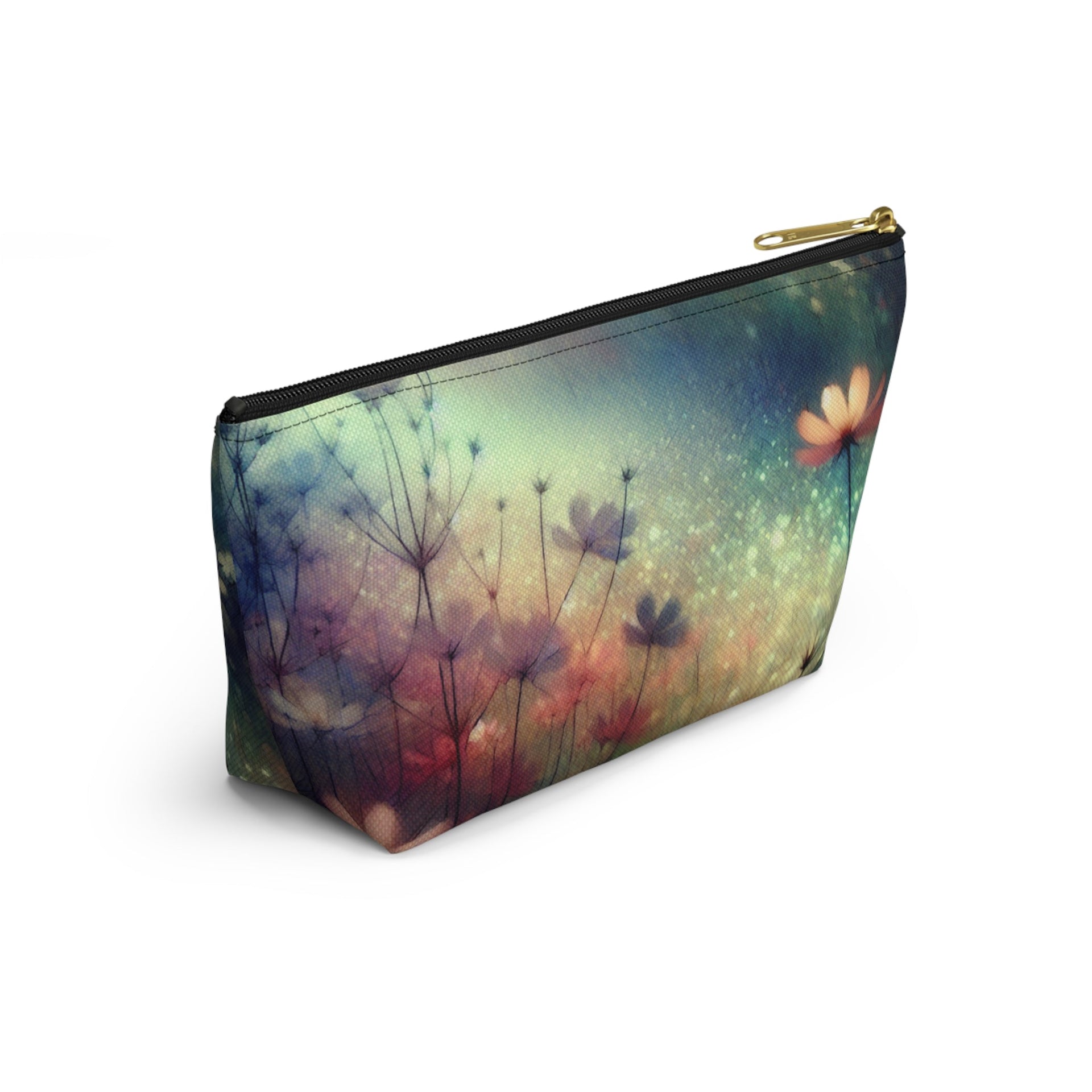 Floral Accessory Pouch – Ethereal Multi-Color Zipper Storage Case