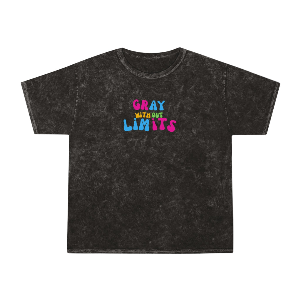 Unisex Mineral Wash T-Shirt - Retro Streetwear Crew Neck Tee