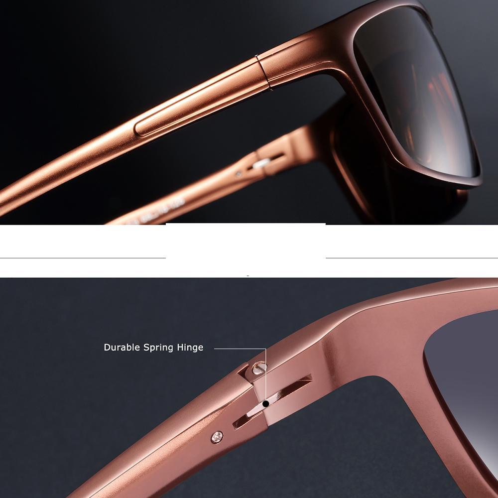Oversized Square Polarized Sunglasses Retro Sport Style