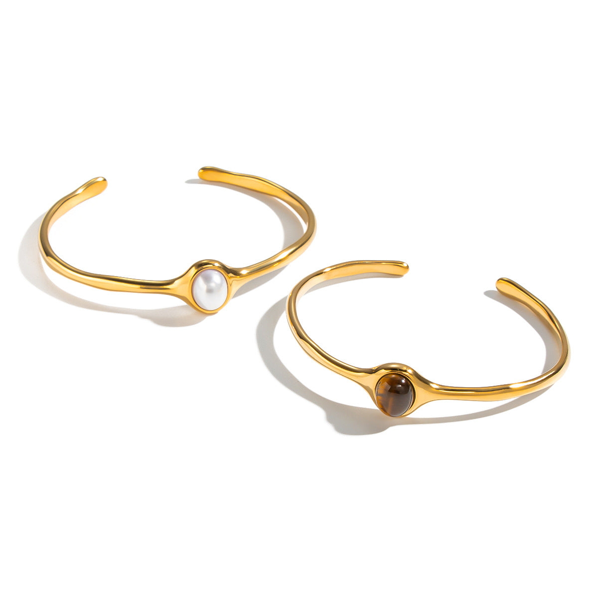 Natural Stone Round Ring Bracelet For Women