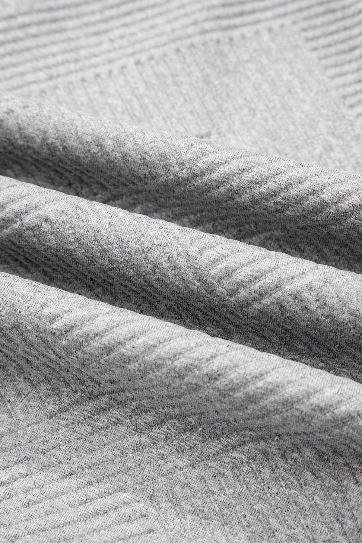 Textured Half-Zip Long Sleeve Sweatshirt